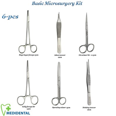 Instrumente Veterinär Set Kleintiere Katze & Hund Gewebe Pinzette CE