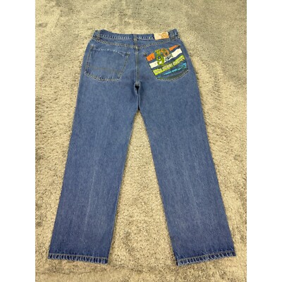 Gino Green Global Jeans Mens 36x30 Button Fly Baggy Hip Hop Skater