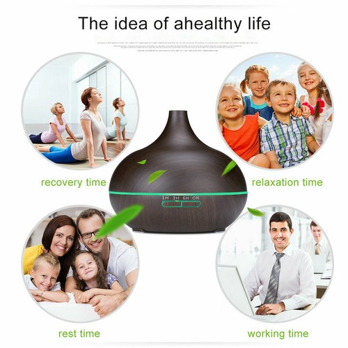 LED Air Humidifier Aroma Oil Ultrasonic Air Diffuser 7 Colour Home Defuser - Picture 11 of 20
