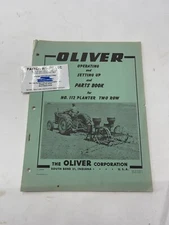 Operating & Setting Up Parts Book for Oliver No. 112 Planter Two Row