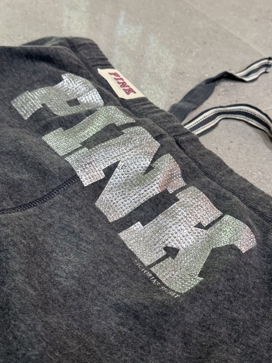 Pantalon De Jogging Victoria's Secret PINK - Taille M, Gris Chiné - Neuf Avec étiquettes