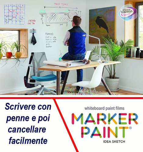 Kit Marker Paint Transparentlack Whiteboards – Grundierung und Deckschicht 6 m² - Picture 6 of 8