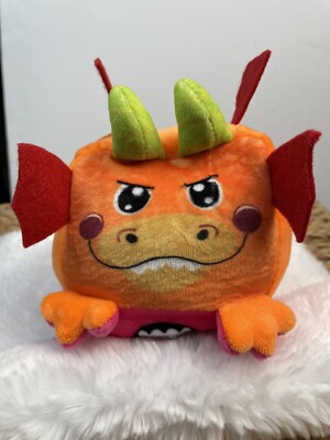 Spark Create Imagine Reversible Plush Dragon Stuffed Animal Toy Pink & Orange