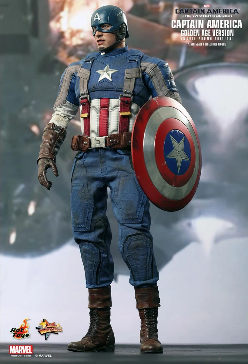 1 6 HOT TOYS MMS240 CAPTAIN AMERICA STEVE ROGERS GOLDEN AGE ACTION FIGURE