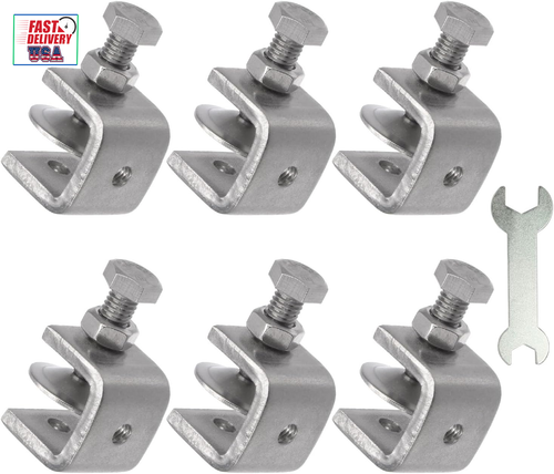 Stainless Steel C Clamps, Mini Tiger Clamp Set for Mounting, Heavy Duty Metal U