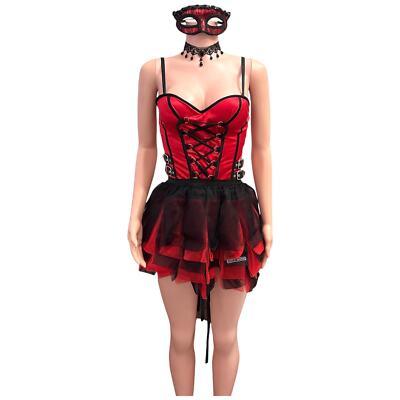 Burlesque Tutu Black & Red Costume Burlesque Tutu Black & Red Costume