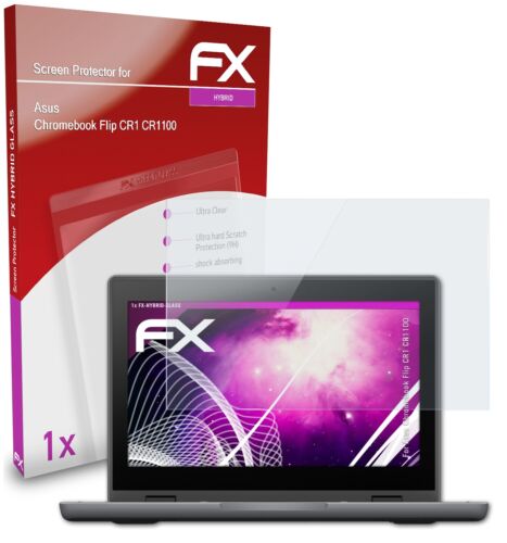 Protection en verre atFoliX pour Asus Chromebook Flip CR1 CR1100 9H verre hybride - Photo 1/5