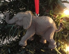 Baby Elephant Wild Animal Custom Christmas Ornament