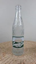 RARE SUNNY SIDE ACL VINTAGE SODA BOTTLE OKLAHOMA CITY 10 OZ ART DECO GLASS