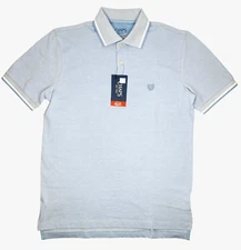 Chaps #11688 NEW Men's Natural Stretch Birdseye Solid Pique Polo Shirt