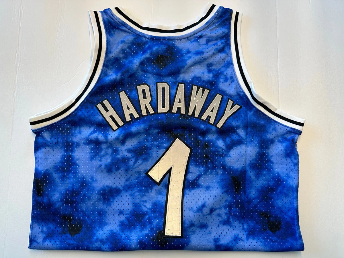 Men's Mitchell & Ness Penny Hardaway Blue Orlando Magic 1994/95 Galaxy Swingman Jersey Size: Large