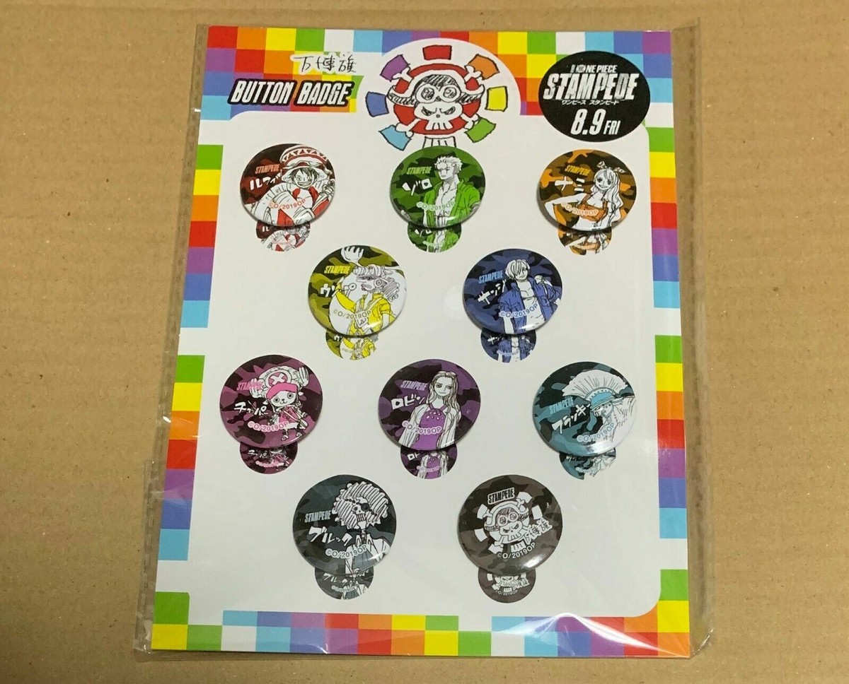 ONEPIECE STAMPEDE ワンピース スタンピード BIGバッジ One Piece Film Stampede Can Badge Set JAPAN Limited Theater Bonus