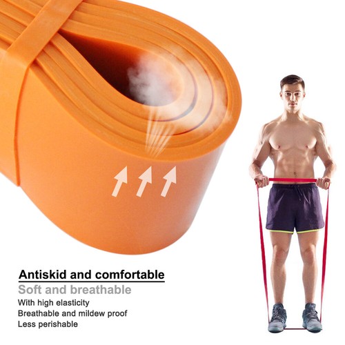 Discount ! Resistance Bands Gym Exercise Pull up Fitness Workout Yoga color Band - Picture 6 of 18