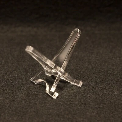 Clear Acrylic Medals Collectable Coins Large Display Stand Easel Show Holder UK