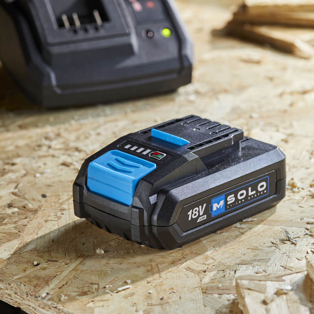 Mac Allister Battery Solo 2Ah Liion Black Power Tools Charge Indicator
