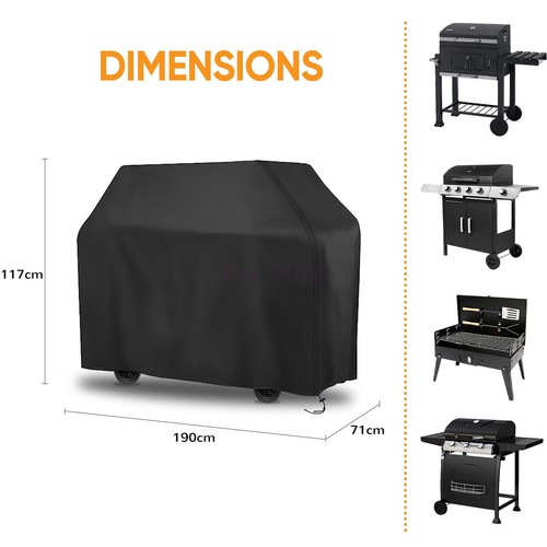 Heavy Duty BBQ Cover Waterproof Barbecue Grill Protector Outdoor Covers XS -XXXL - Picture 16 of 16
