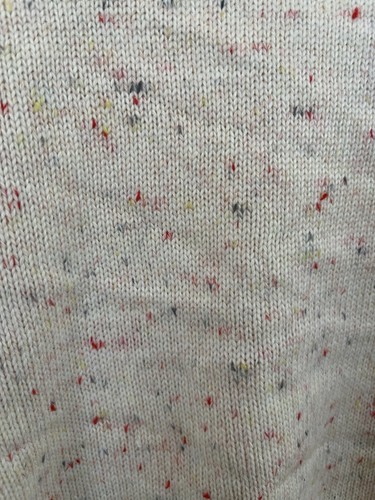 Ann Taylor Loft Flecked Pull over Off White Base Turtleneck Poncho Size M/L NWT - Picture 9 of 21