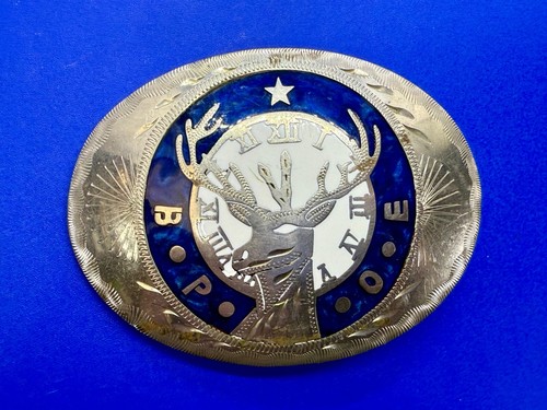 BPOE Benevolent and Protective Order Elks Johnson & Held Handcrafted Belt Buckle - Picture 3 of 18