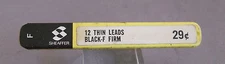 Sheaffer 0.9mm long thin lead-F=Firm--12 sticks to tube