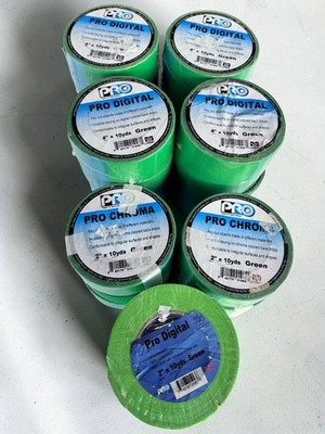 17 Chroma Key Green Gaffer s Tape Pro Digital & Pro Chroma 4'' & 2'' Rolls Sealed