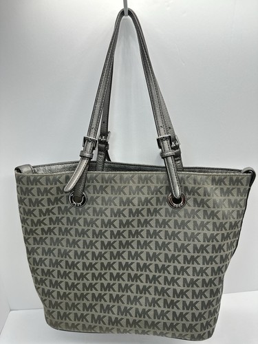 Michael Kors Large Tote Bag Monogram Grey - Picture 9 of 13