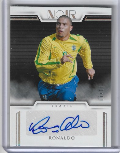 Ronaldo 2025-26 Panini Noir Road To FIFA World Cup SP Gold Auto /10 Brazil