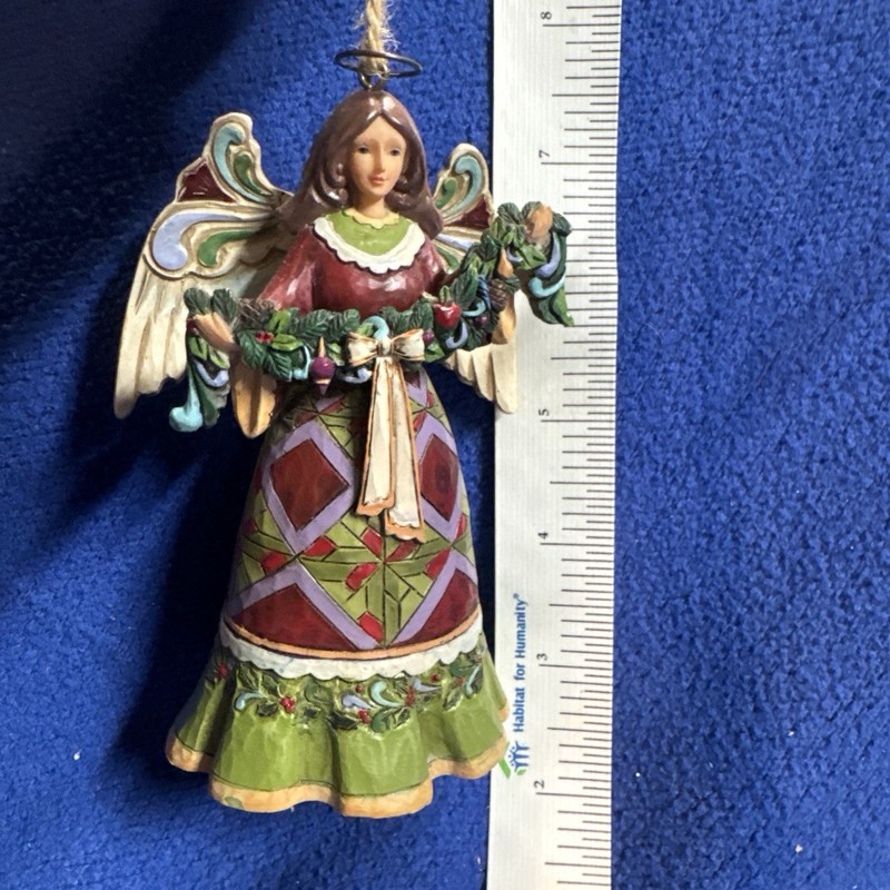 Jim Shore Glorious Garland Christmas Angel Ornament 5 inch