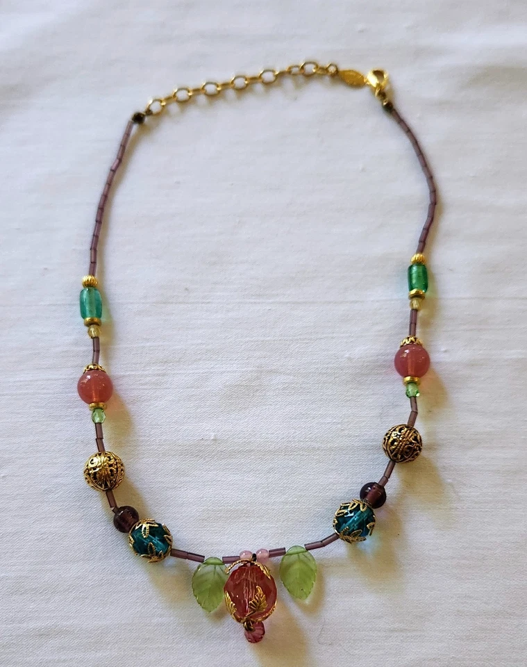 Vintage ROBERT ROSE Necklace - Pastel 14" - Image 3 of 4