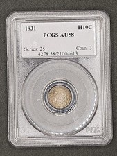 1831 Capped Bust Half Dime | PCGS AU58