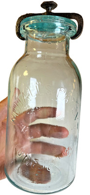 Antique Whitall s 1861 Millville Atmospheric Fruit Jar Lid Clamp New Jersey