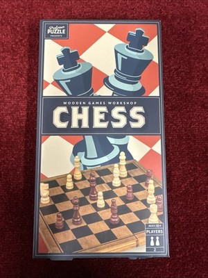 Professor Puzzle Presents : Chess Wooden Games Workshop 10+ New&sealed