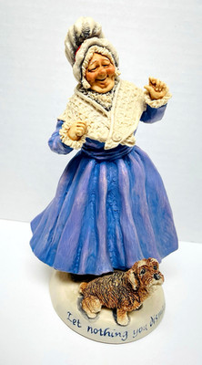 1986 Simpich ''Let nothing you dismay''  Jolly Lady Figurine