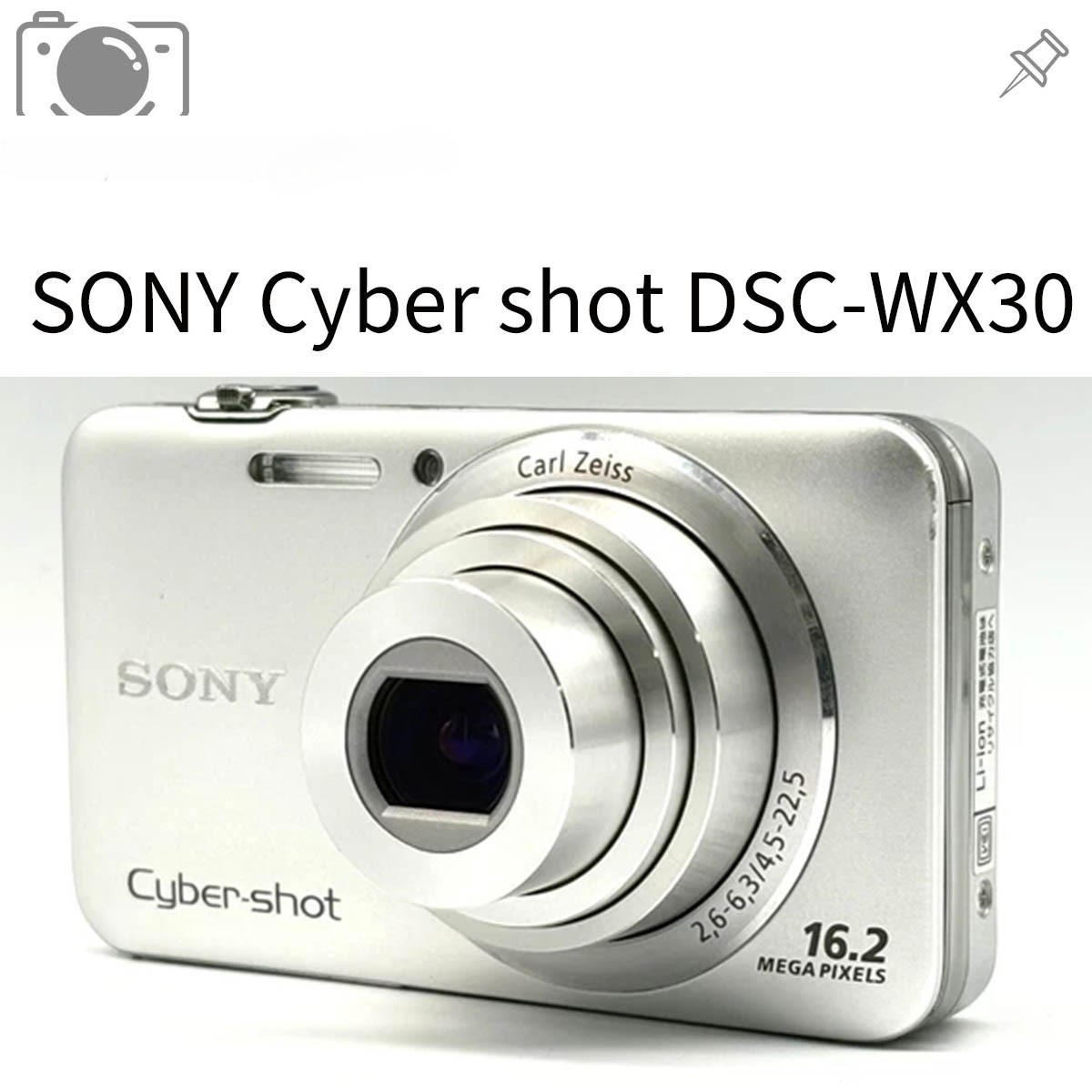 SONY Cyber shot DSC-WX30 Digital Camera 16.2MP 5x Optical Zoom