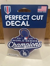 2025 World Series Champions Los Angeles Dodgers 4x4 Decal MLB Ready To Ship