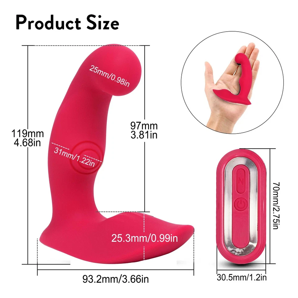 Elektrisch Vibrator Anal Plug Dildo Prostata Massagegerät Stöpsel Sexspielzeug - Bild 3 von 4