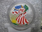 Colorized 2000 American Silver Eagle 1 Ounce .999 Fine Mint Issue Coin