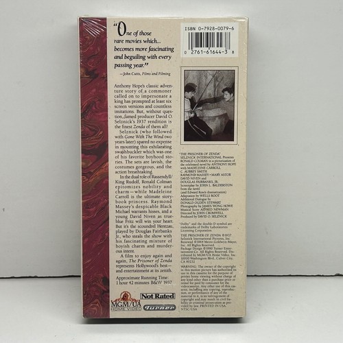 The Prisoner of Zenda - New Sealed! VHS 1990 Tape Adventure Original Release VTG - Picture 4 of 10