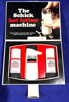 Vintage Unused ''The Schick Hot Lather Machine'' from the late 1960s