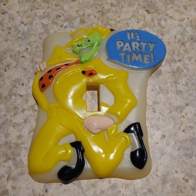 The Mask ''It's Party Time'' Glow in Dark Light Vintage Switch Cover  Jim Carey 