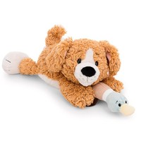 Nici, Kuscheltier Liegende Hund & Ente, Ca 30 Cm
