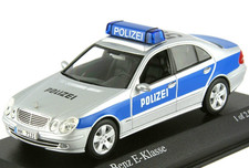 1/43 MERCEDES BENZ E KLASSE POLIZEI HAMBURG 2002 MINICHAMPS 400031590 RARE