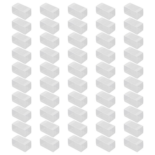 20/25/50pz 1:64 Giocattoli Auto PVC Protezione Box Vetrina - Trasparente - Foto 12 di 48
