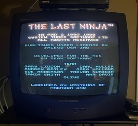 THE LAST NINJA Game Cartridge for the Nintendo NES Tested 12/9/25.