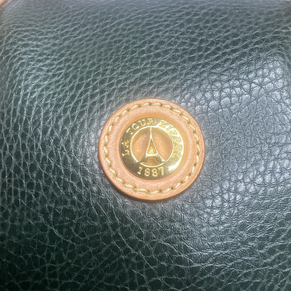 Bolso de Lona Equipaje Vintage La Tour Eiffel 1887 Cuero Multicolor Bloque RARO Foto 2 de 4