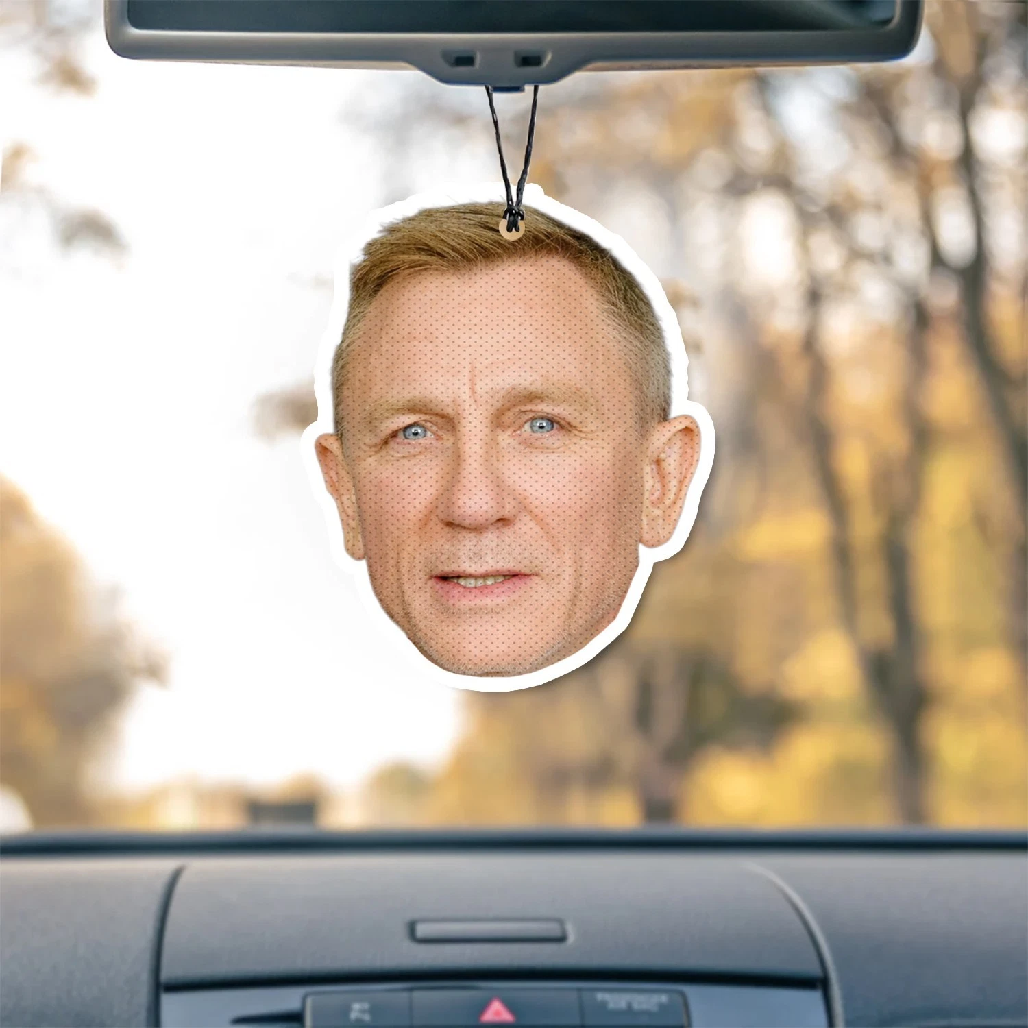 Daniel Craig Unscented Hanging Car Air Freshener Freshie