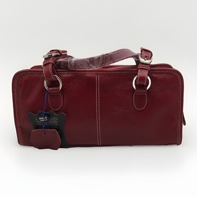 AmeriLeather Women s Classy Leather Satchel in red