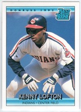 1992 DONRUSS UPDATE RATED ROOKIE BASEBALL U6 KENNY LOFTON CF CLEVELAND ROOKIE RC