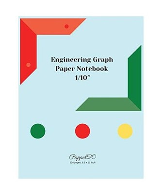 Engineering Graph Paper Notebook: 1/10 Inch Engineering Graph Paper|124 pages |8