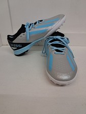 Adidas x Crazyfast Messi Silver/Blue/Black Youth Size 3.5 Soccer Cleats