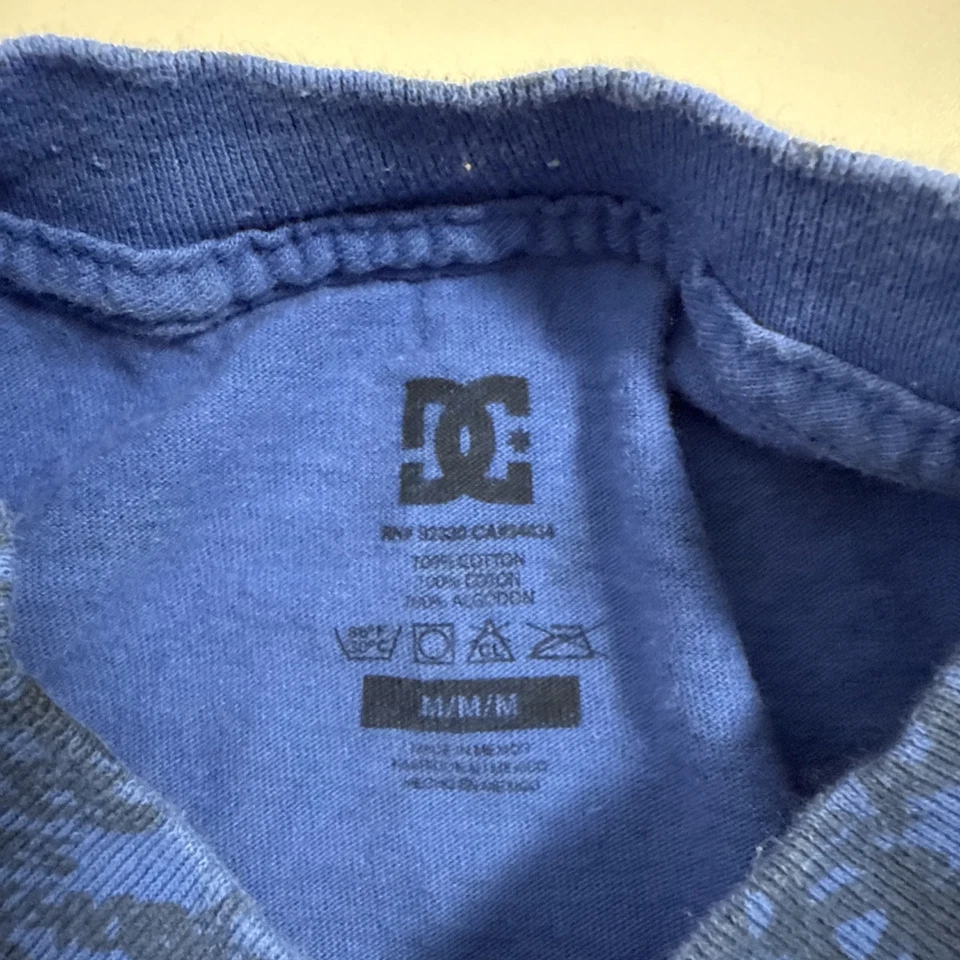 DC Shoes Camiseta NIÑOS Talla M Azul Manga Corta AOP Monopatín Gráfico Camiseta Foto 4 de 4